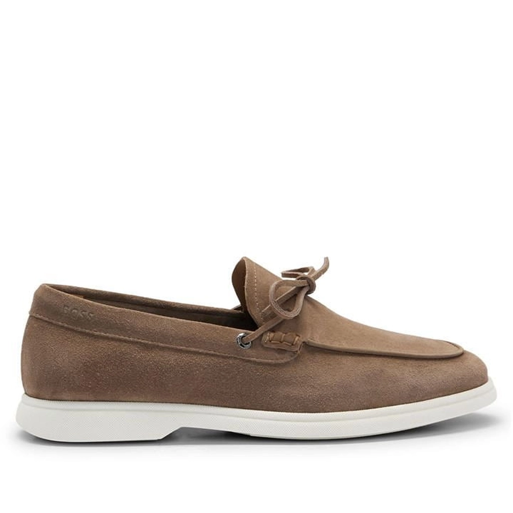 Hugo Boss Sienne Moccasin Shoes - Beige
